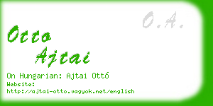 otto ajtai business card
